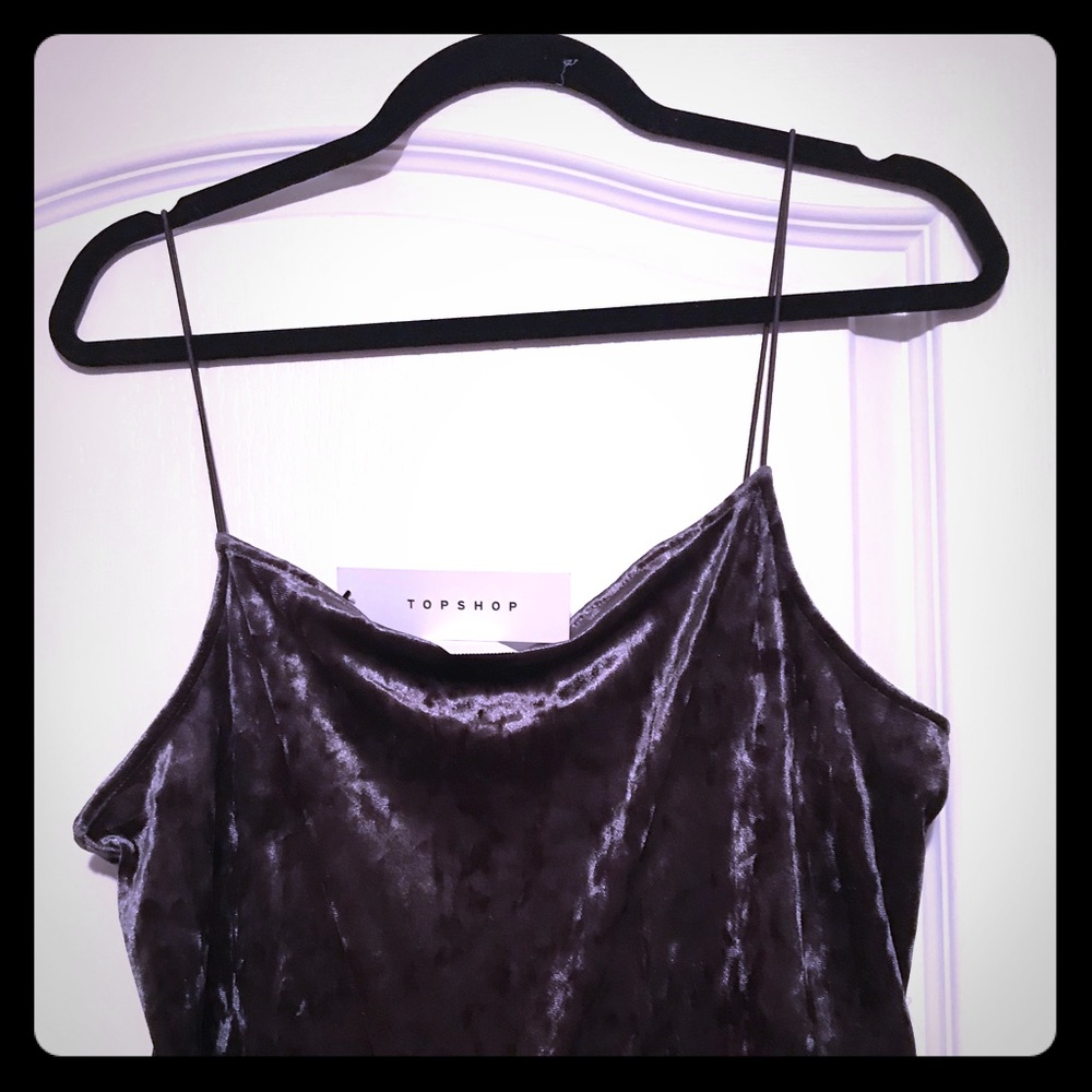 Top shop stretch velvet jumper